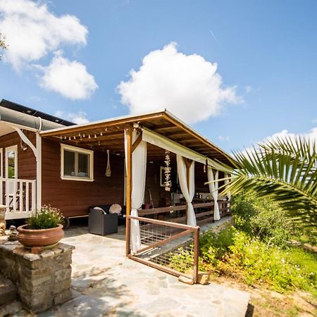 Hakuna Matata Holidays Wooden Lodge With Airco & Pool In Greek Olive Grove Methone Buitenkant foto